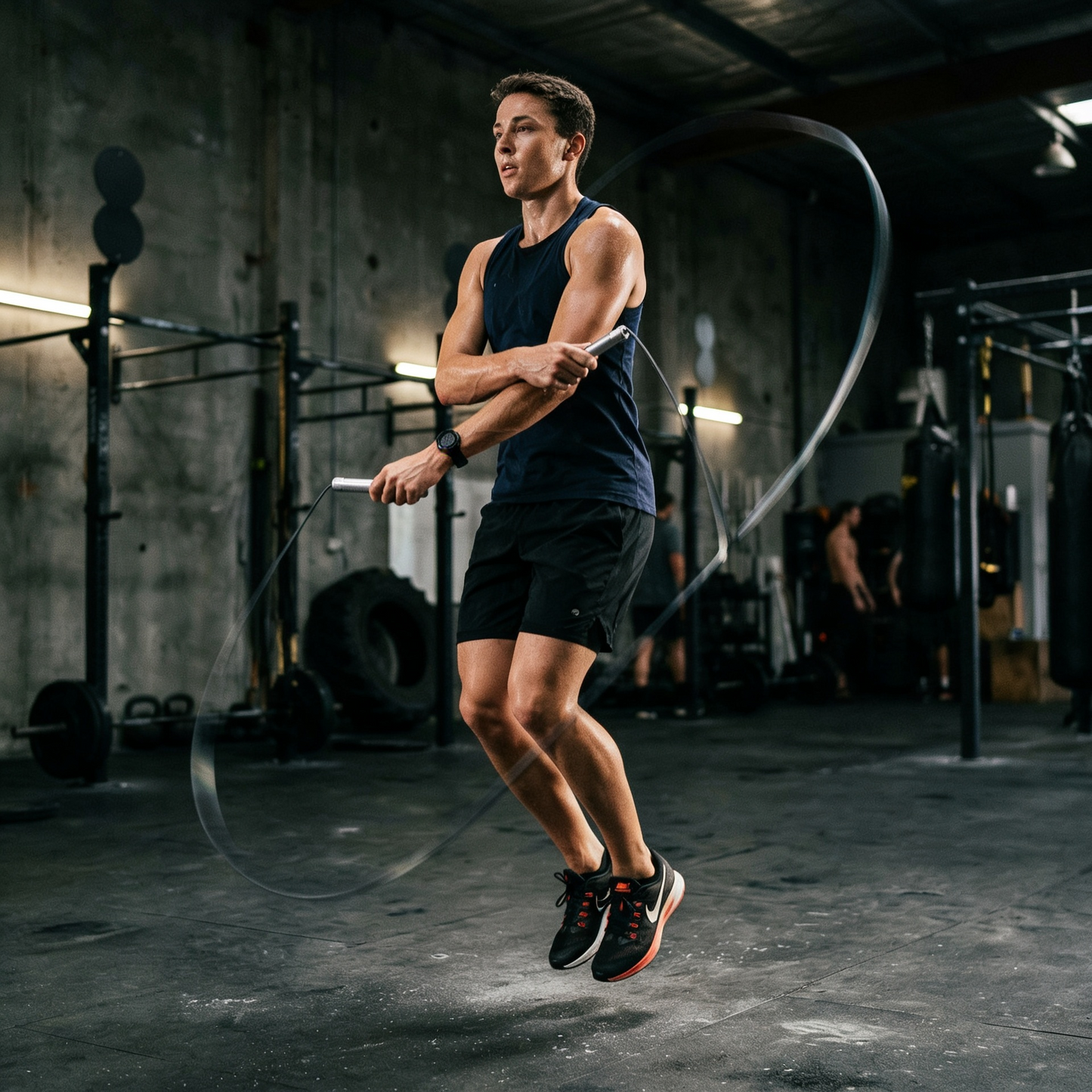 Entraînement cardio avec la corde à sauter Hardset à domicile